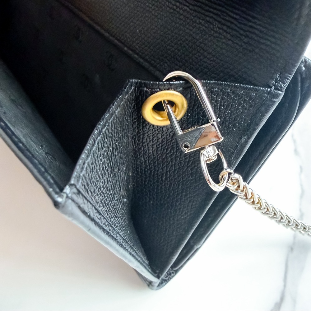 Authentic Chanel CC button continental wallet with chain - Picture 14 of 16